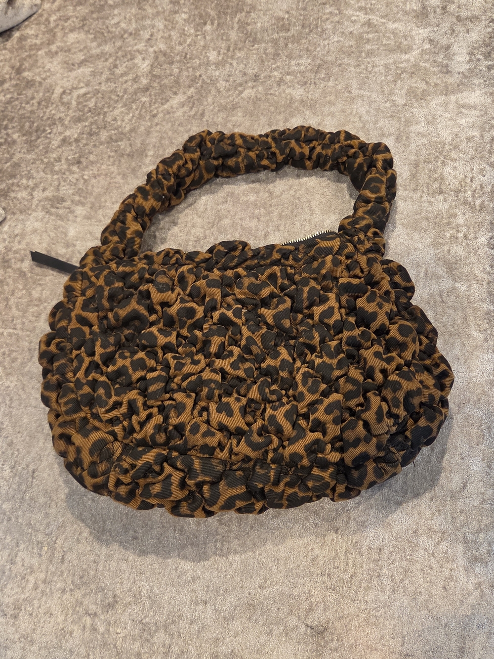 Lucky Brand Leopard-Print Ruched Hobo Bag - Brown, Black